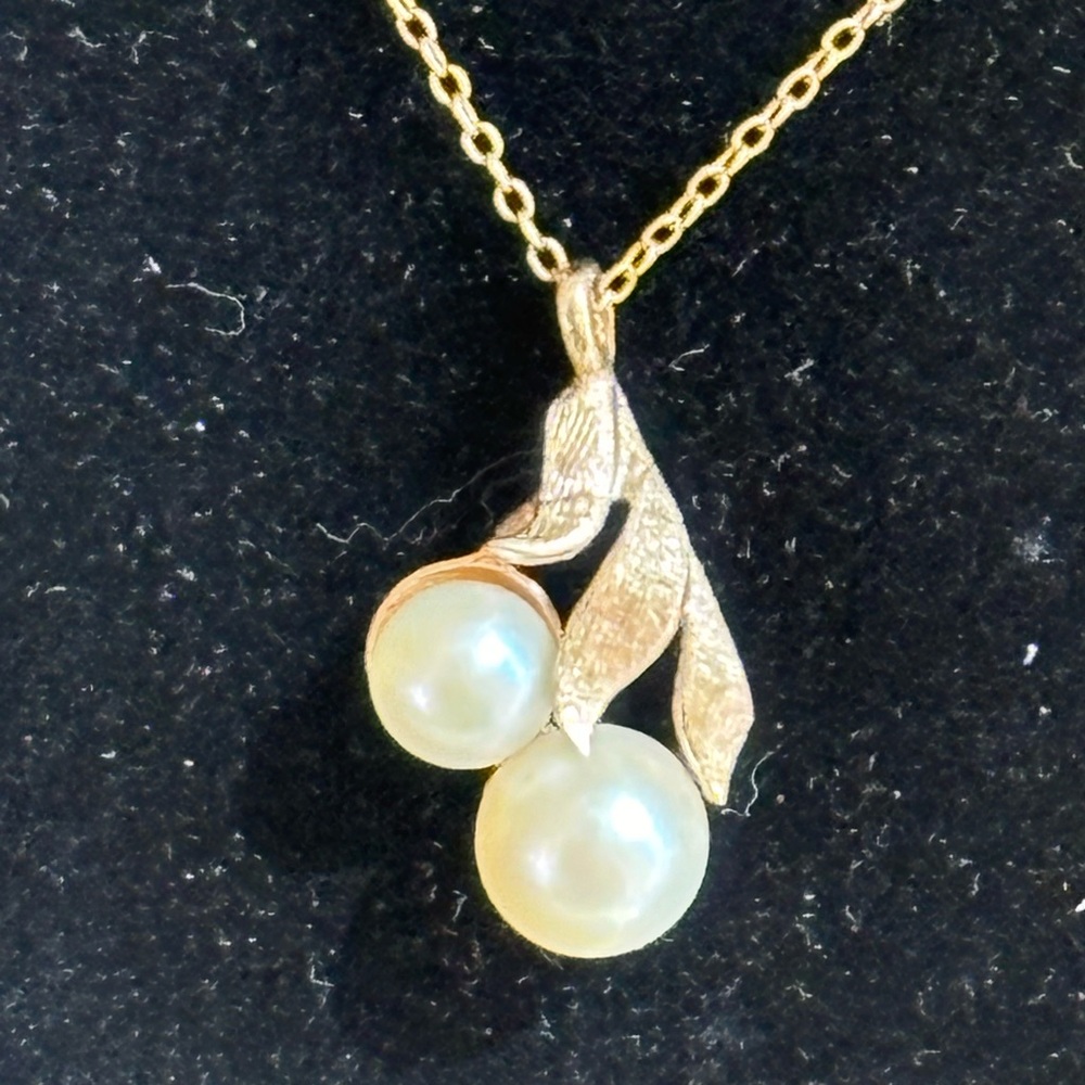14k genuine freshwater A grade pearls necklace